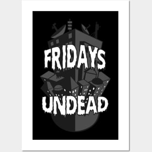 An Ooky Spooky Fridays Undead Logo Posters and Art